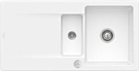 Villeroy & Boch Spüle Siluet 60 R Flat bündig in Weiß mit Ablaufsgarn und Excenterbetätigung - Bild 1
