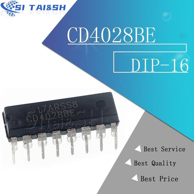 10 Stück Si Tai&SH CD4026BE DIP-16 integrierte Schaltkreise in Schwarz - Bild 1