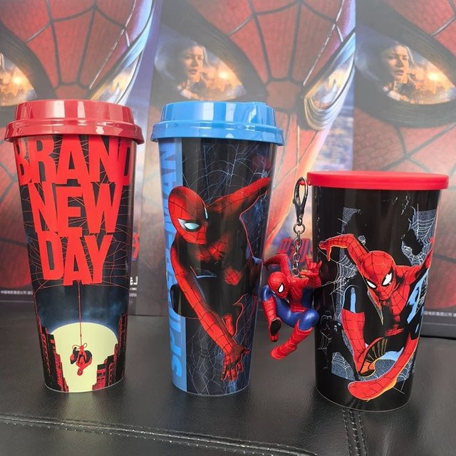Hot Toys Spider-Man: Into the Spider-Verse Wasserbecher, Popcorn-Eimer, Schlüsselanhänger, Becher, Souvenir - Bild 1