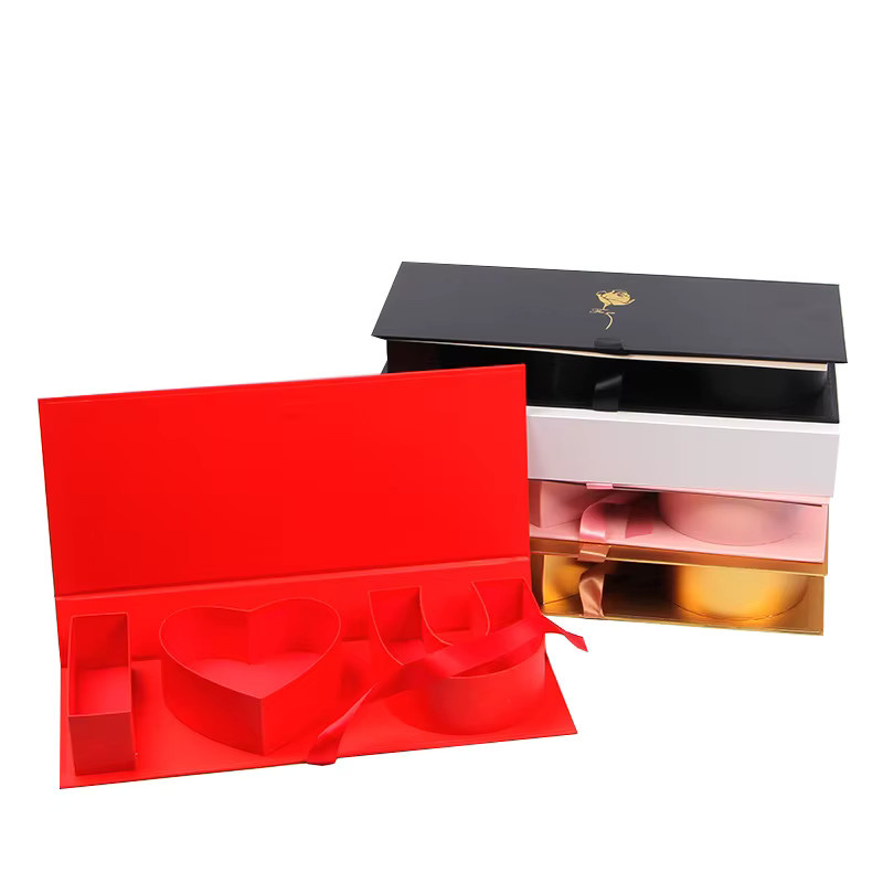 Kreative Flip-Top Geschenkbox für Valentinstag in Grau aus Papier - Bild 3