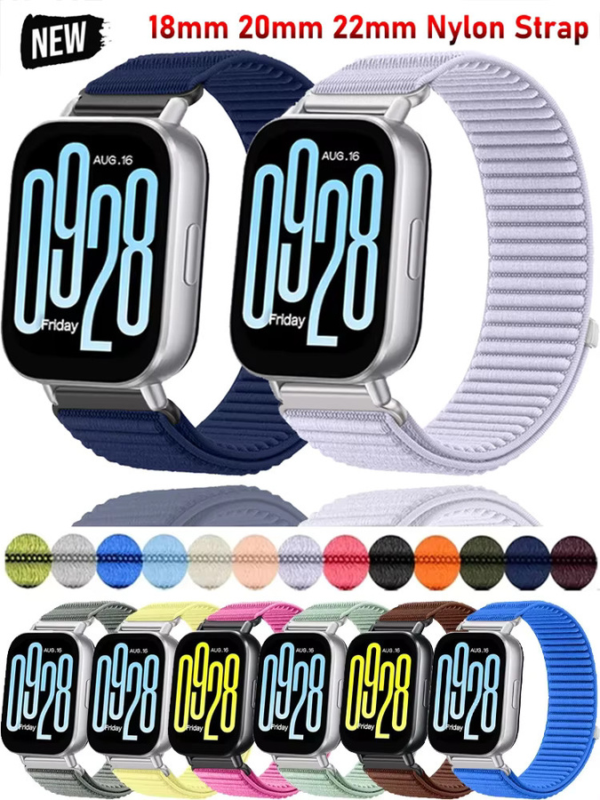 Uhrenarmband Nylon, Weiß, Unisex, 18mm 20mm 22mm - Bild 6
