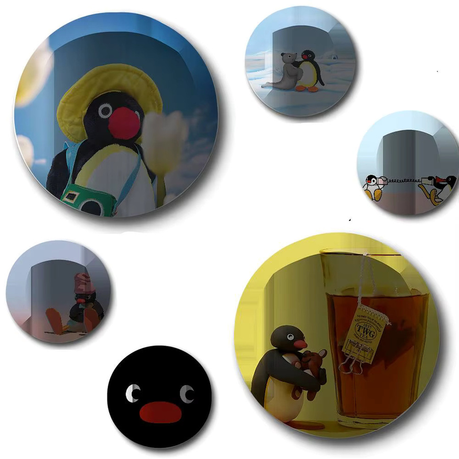 Pinguin Anstecknadel, Metall, Bunt, Unisex - Bild 3