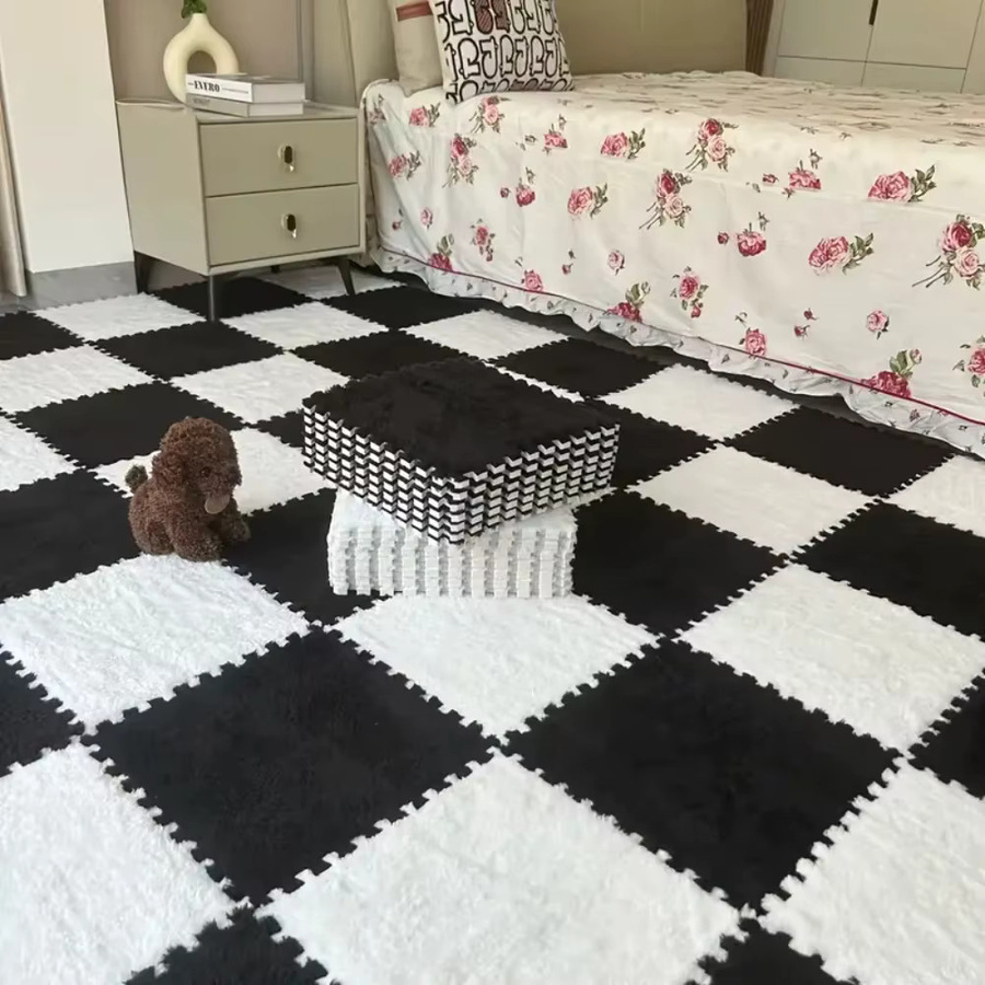 DHDH Baby-Puzzlematten, Schaumstoff, Schwarz, 10-teiliges Set - Bild 1