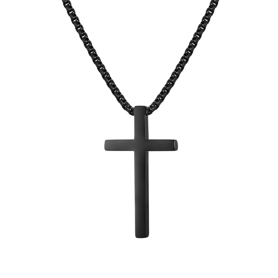 mprainbow Halskette mit Kreuz-Anhänger, Edelstahl, 60 cm, Herren - Bild 6