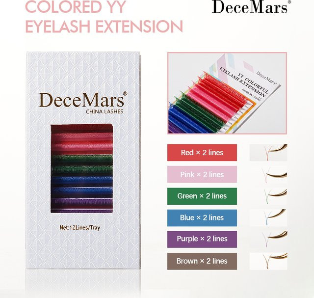 DeceMars YY Wimpernverlängerung, Green, Unisex - Bild 1