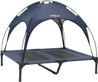 VidaXL Hundebett Marineblau, rechteckig, wetterfest, B/T/H: 92 x 77 x 82,5 cm - Bild 1