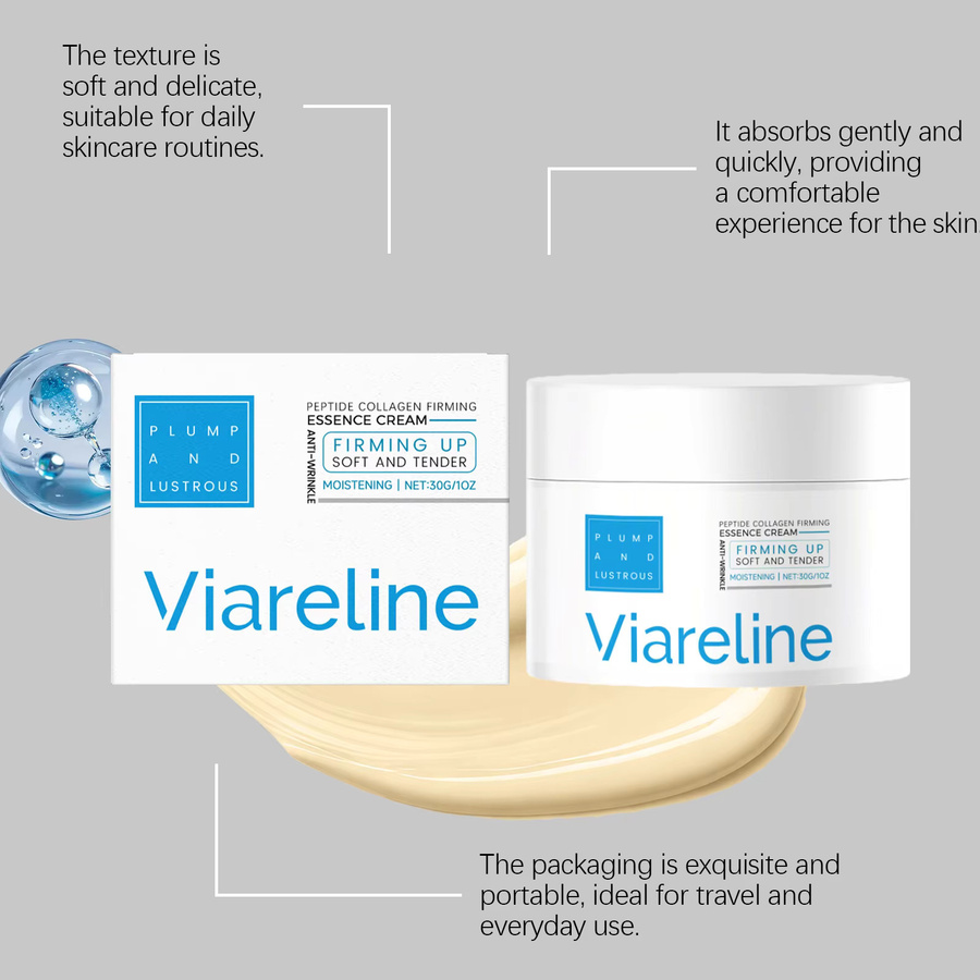 Viareline Peptid-Kollagen Anti-Falten-Creme für das Gesicht - Bild 2