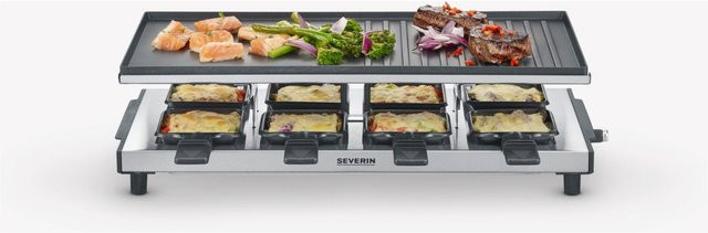 Severin Raclette Grill RG 2375 in Edelstahl und Schwarz - Bild 1