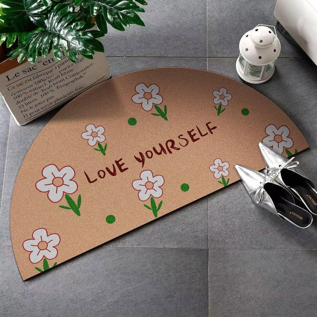 Saugfähige Badezimmerbodenmatte aus Diatomeenerde von Yiran Furniture mit Cartoon-Design, rutschfest und schnelltrocknend, B/B: 90 x 45 cm - Bild 1