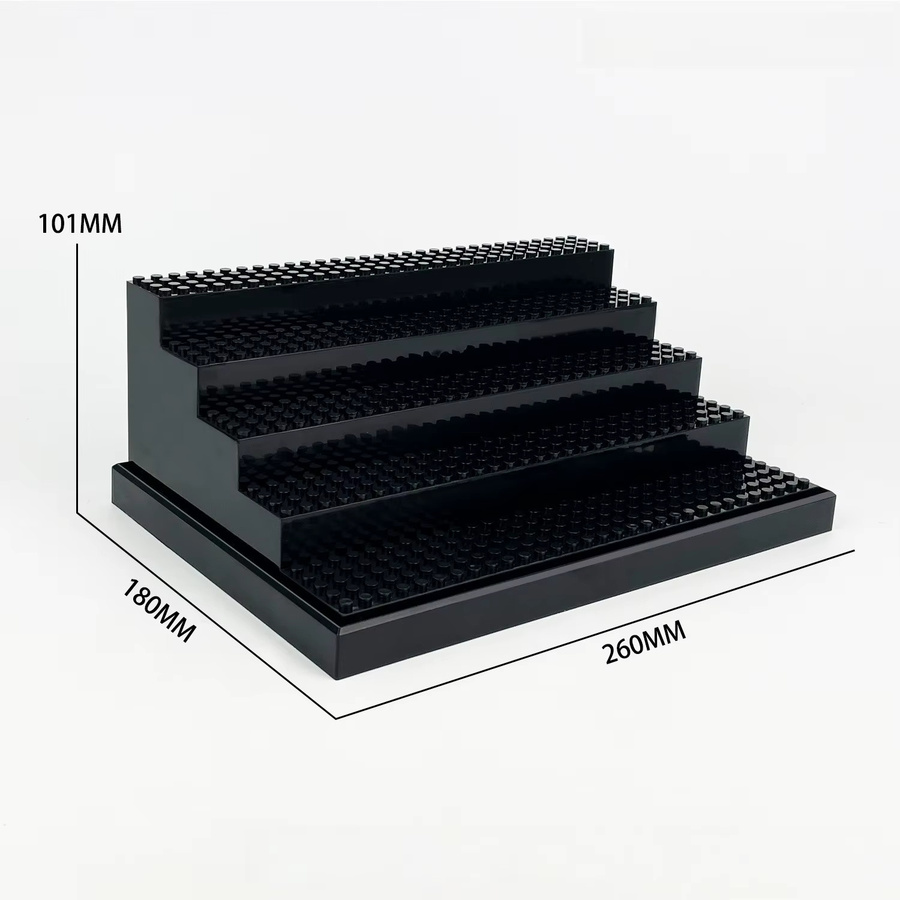 Mini-Puppen-Displaybox, Aufbewahrungsbox, Schwarz, Kunststoff - Bild 3