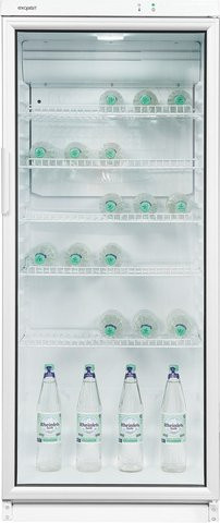 Exquisit Glastürkühlschrank GKS290-GT-280E in Weiß, Volumen: 290 l, B/H/T: 60 x 145 x 60 cm - Bild 1