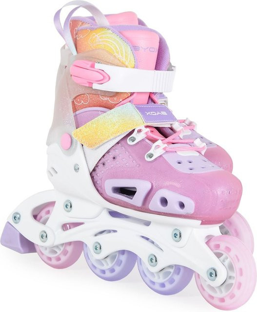 Byox Dizzy Inliner pink Glitzer verstellbar M (Gr. 34-38) - Bild 1