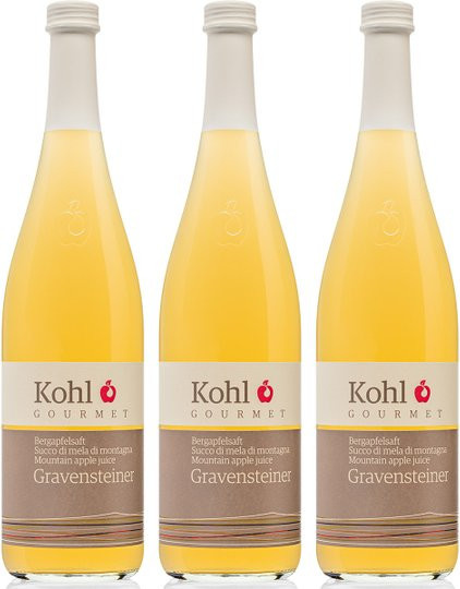 Kohl, Bergapfelsaft Gravensteiner, 3 x 0,75 l - Bild 1