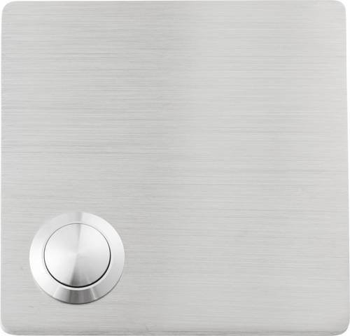 Heidemann Klingeltaster 70548 einfach aus Edelstahl in Silber für 48V AC/2A - Bild 1