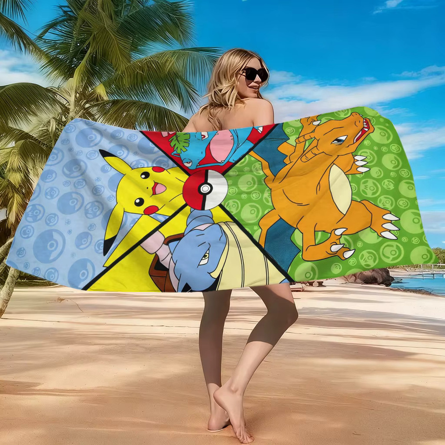 Potdemiel Pokémon Spirit Elements Strandtuch, schnell trocknend, Multicolour - Bild 3