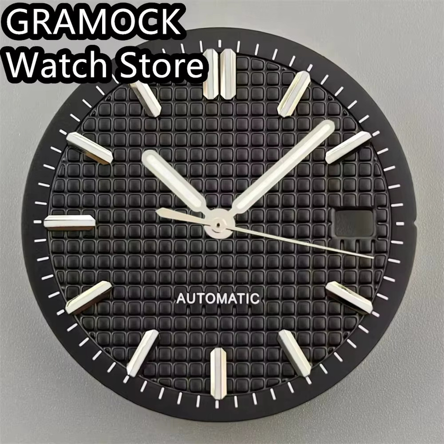 GRAMOCK Zifferblatt, 31 mm, schwarz, weiß, grau, blau, grün, Unisex - Bild 2