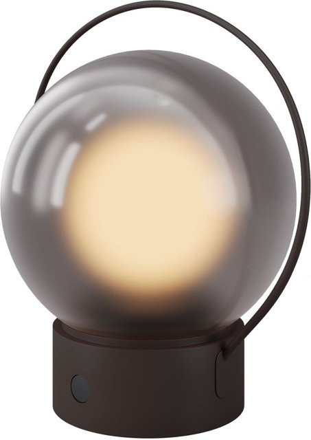 Maytoni Elyra Tragbare Outdoor-Leuchte mit Akku, LED, Braun, Aluminium, 88lm, 3000K, B/T/H: 17 x 12 x 19,5 cm - Bild 1