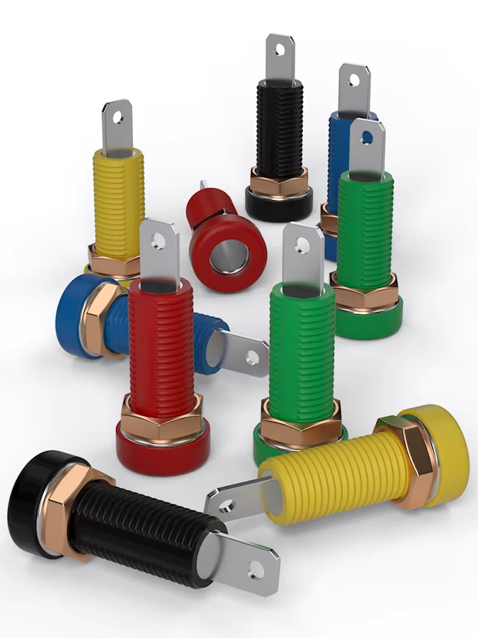 QSS 10er Set Bananenstecker und Buchsen 4mm Multicolour Elektrische Terminal Stecker für DIY Testzwecke - Bild 3