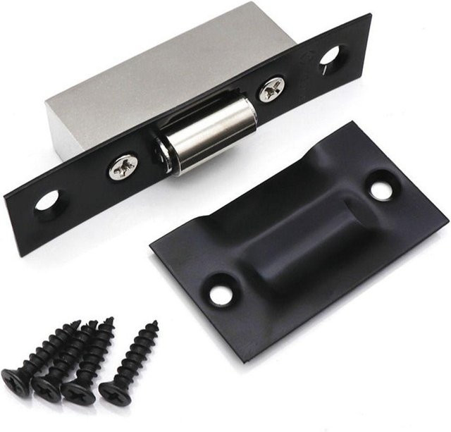 Wuiaopeng Edelstahl Türriegel als versteckter Schrankroller in Schwarz und Silber - Bild 1