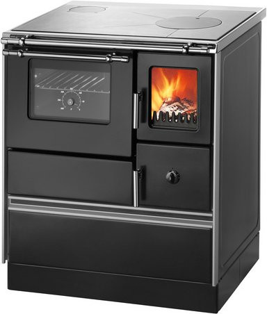 WESTMINSTER Holzherd Style70 in Schwarz mit 7,6 kW Heizleistung, B/T/H: 85 x 70 x 60 cm - Bild 1