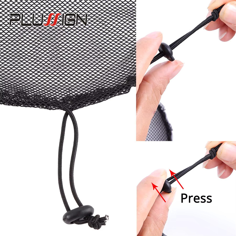Plussign Haarnetze für Afro-Haarknoten, 5 Stück, Schwarz, Unisex - Bild 5