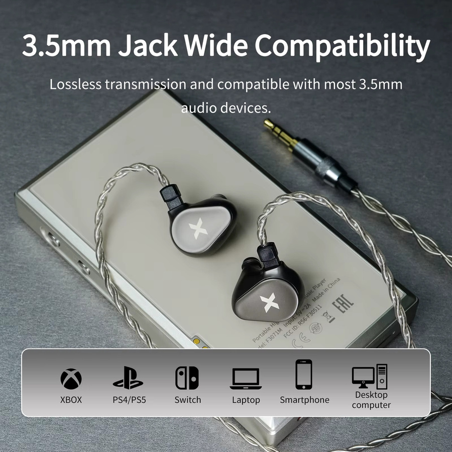 DUNU Titan X HiFi In-Ear-Monitor mit Dual-Magnet-Dynamik-Treiber und Metalllegierung-Gehäuse, 3,5 mm Jack oder USB-C mit Mikrofon für audiophiles Gaming - Bild 4