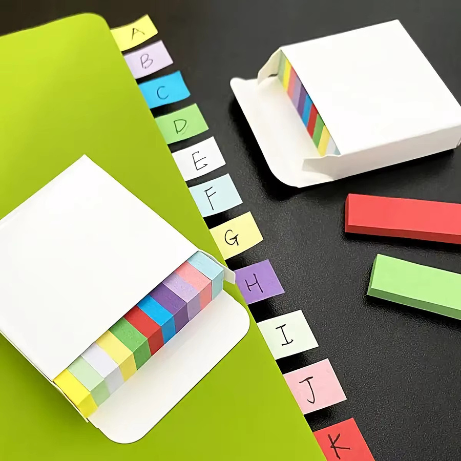 Bunte Mini-Haftnotizen in 11 Farben, selbstklebende Papier-Notizzettel für Schule und Organisation - Bild 2