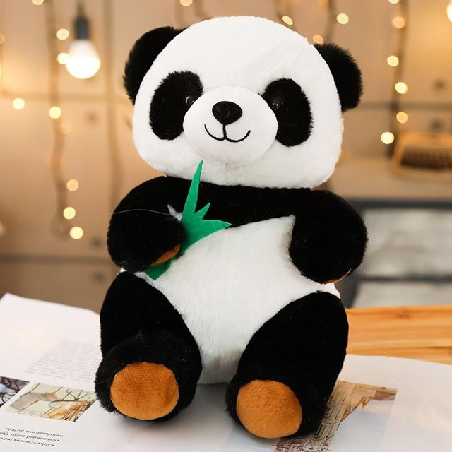 Binchi Keji Travel Panda mit Bambus, Plüschtier, 50cm - Bild 1