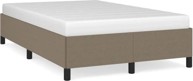 vidaXL Bettgestell gepolstert in Taupe, B/T/H: 120 x 200 x 35 cm - Bild 1