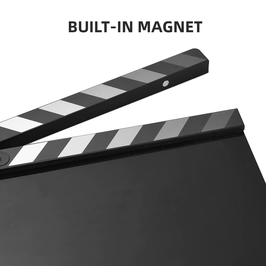 Docooler Acryl-Filmklappe Regisseursklappe in Schwarz und Weiß für Action-Szenen trocken abwischbar - Bild 5