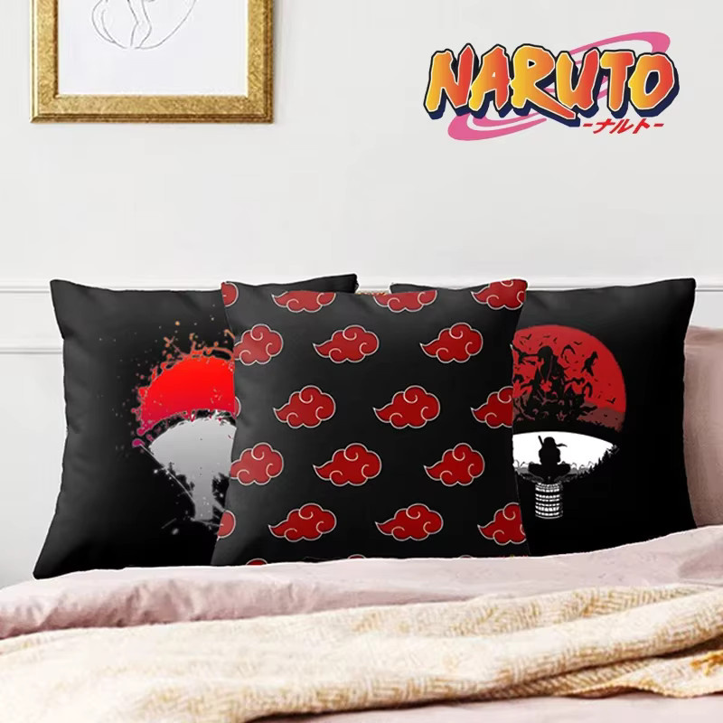 Bandai Naruto Anime Kissenbezug Uchiha Itachi Design in Rot - Bild 3