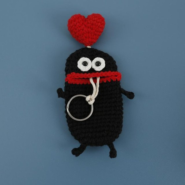 Linyi toy Häkel-Schlüsselanhänger, black, Unisex - Bild 1