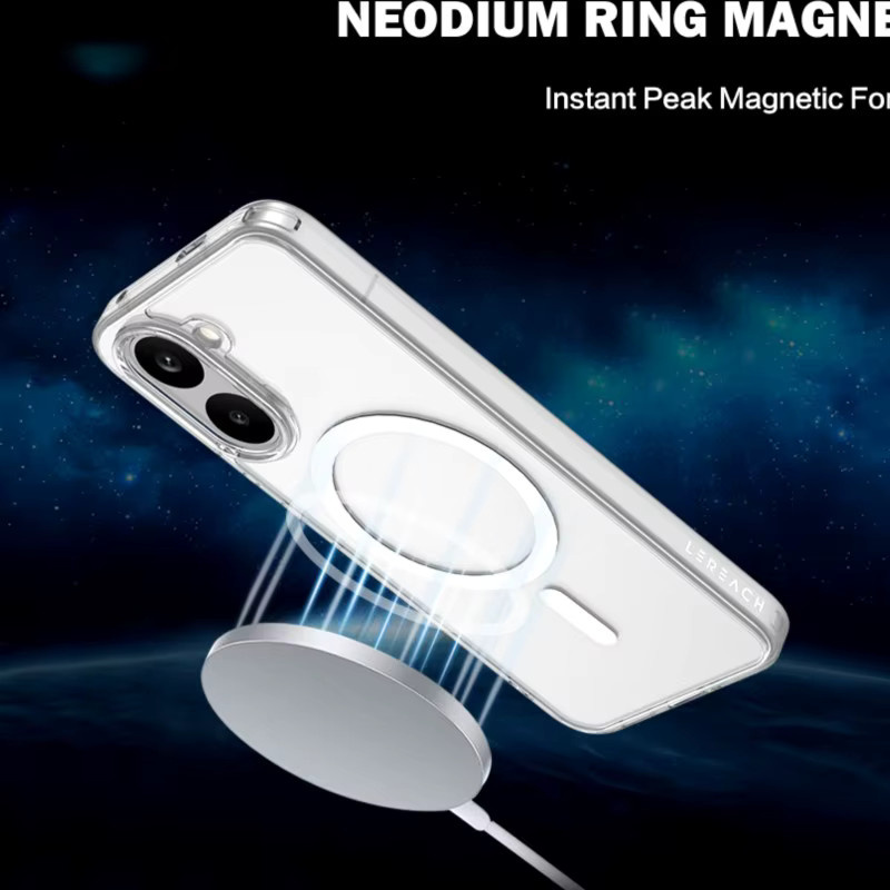Magnetische Hartschalenhülle aus TPU und PC für Poco X8 Pro, transparent und sturzsicher - Bild 4