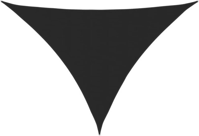 vidaXL Sonnensegel aus PU-beschichtetem Oxford-Gewebe, dreieckig, Schwarz, B/T/H: 5 x 5 x 6 m - Bild 1