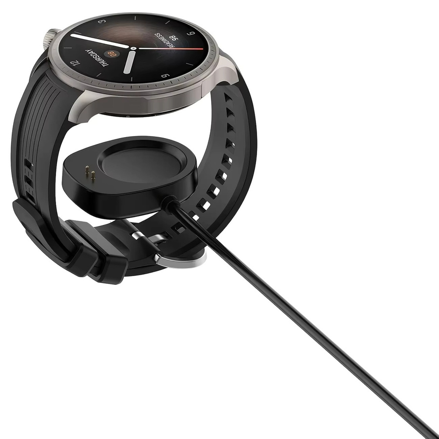 Ersatz-Ladegerät für Amazfit T-Rex 3 und Balance 2, USB-Ladekabel als tragbare Ladestation in Schwarz - Bild 3