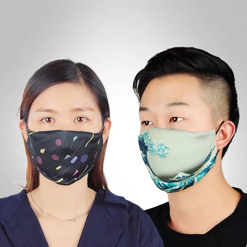 FLCOSLY PM2.5 Anti-Verschmutzungs-Gesichtsmaske, 3 Filter, atmungsaktiv - Bild 2
