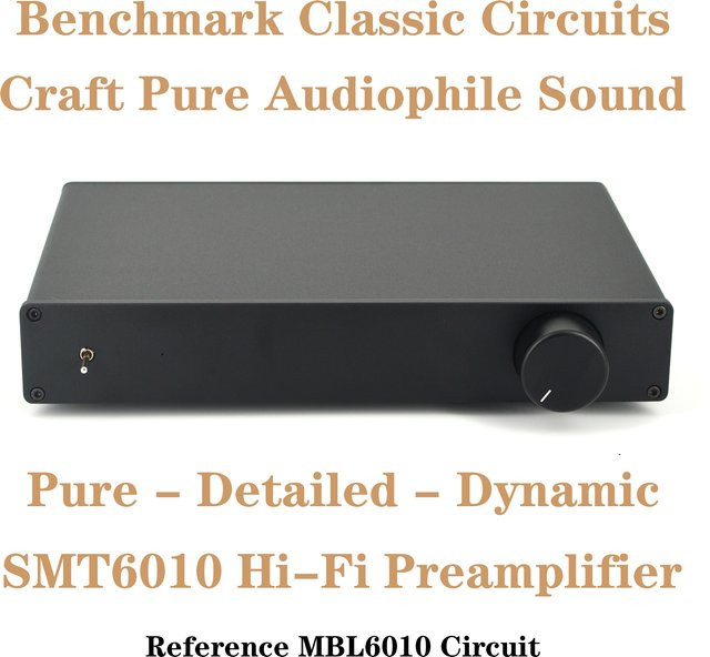 MOFI SMT6010 Hi-Fi-Vorverstärker mit klassischen Benchmark-Schaltungen in Schwarz oder Silber - Bild 1