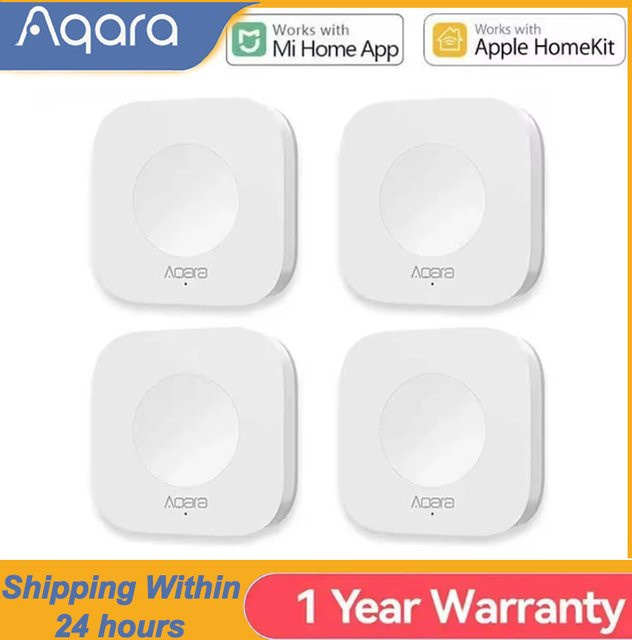 Aqara Smart Wireless Switch Button Zigbee Fernbedienung in Weiß für Smart Home Geräte kompatibel mit Xiaomi und Apple Homekit - Bild 1