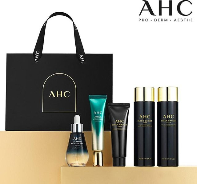 AHC Black Caviar Jugendritual Pflege Set, 5-teilig, Unisex, schwarzer Kaviar-Extrakt - Bild 1