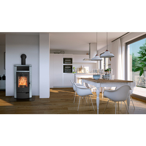 Fireplace Kaminofen Hamburg Speckstein Schwarz Grau 8 kW - Bild 3
