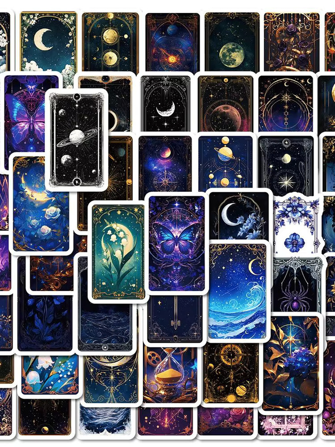 Rspctou Kosmische Sternenhimmel-Aufkleber, Set, 10 Stück, Multicolour - Bild 7