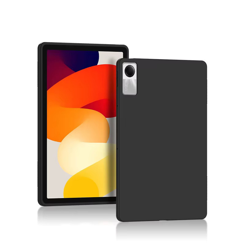 AJIUYU Silikon TPU Schutzhülle für Xiaomi Redmi Pad SE 11 Zoll 2023, Stoßfestes Case in Schwarz - Bild 3