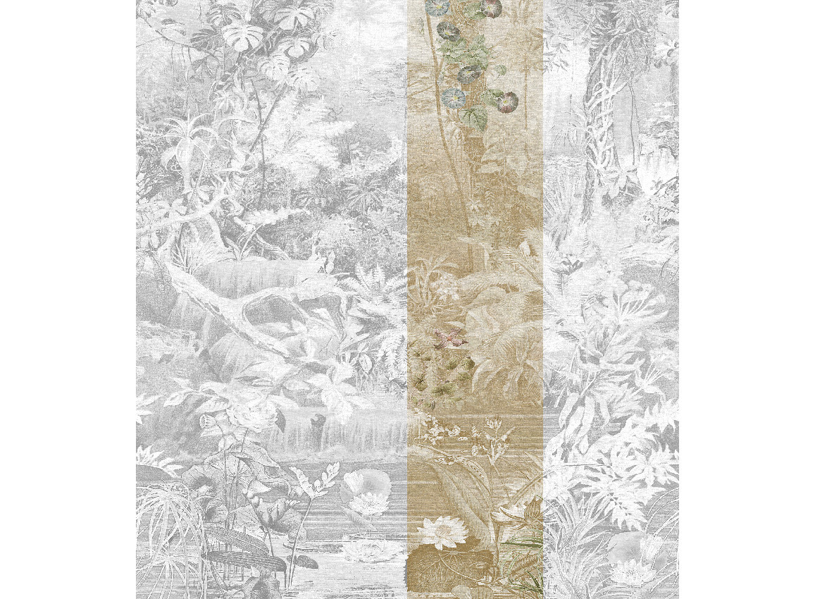 Jannelli & Volpi Mural Coari Sepia Panel 3 Wandpaneel aus Kunstharz in Multicolour - Bild 1