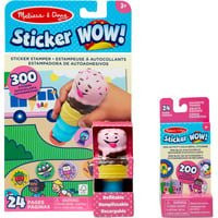 Melissa & Doug Sticker WOW! Eiscreme Set mit Aufkleberstempel und Block zum Basteln für Kinder ab 3 Jahren - Bild 1