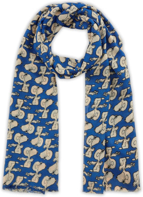 Codello Schal Viskose, Snoopy All Over, blau, 70x180cm - Bild 1