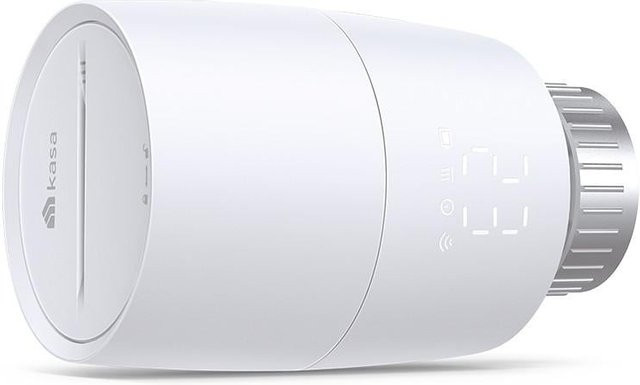TP-Link Kasa Smart Thermostatisches Heizkörperventil in Weiß mit LED-Display und App-Steuerung - Bild 1