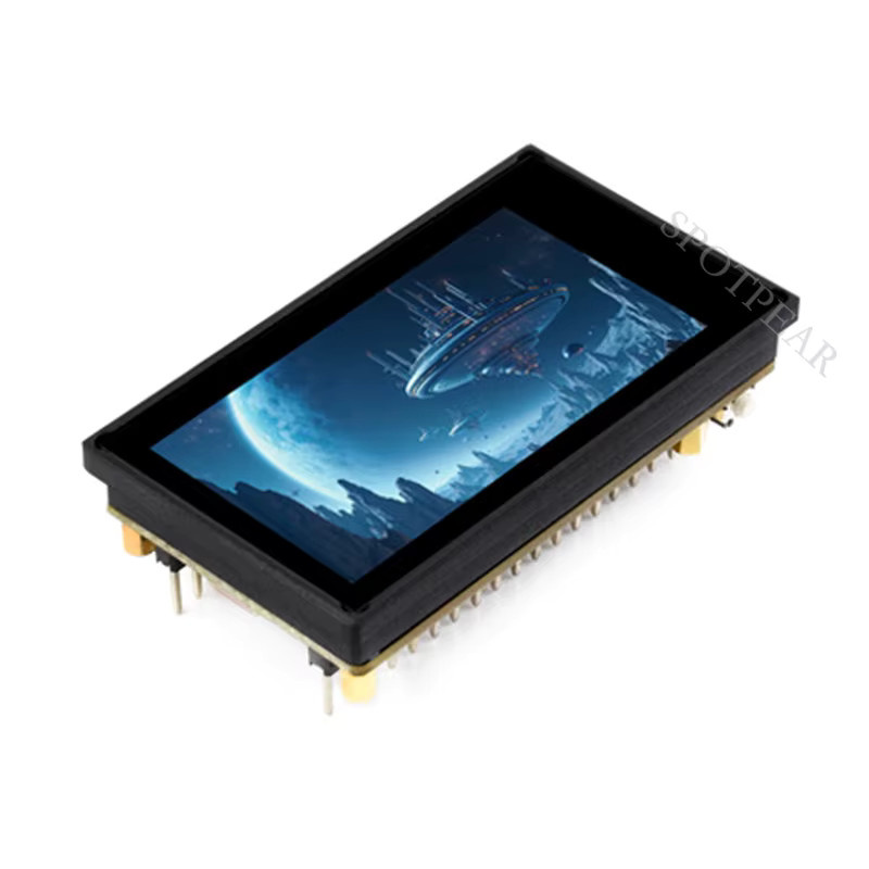 Spotpear ESP32 S3 N16R8 Entwicklungsboard mit 1,9 Zoll LCD-Touchscreen, SD-Port, RGB LED und QMI8658 6-Achsen Sensor in Schwarz - Bild 3