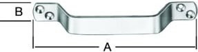 VORMANN Handgriff gelocht aus Stahl, verzinkt, Silber, Länge: 160 mm - Bild 1