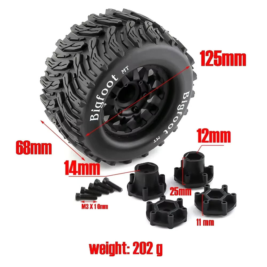 E-Star Hub Reifen Radnabe, 2-teiliges Set, 1:10 - Bild 4
