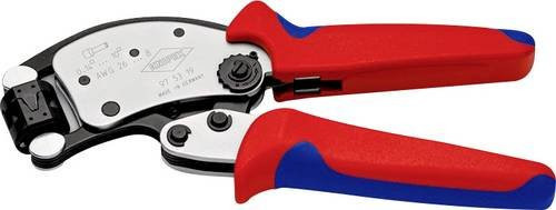 Knipex Twistor T Selbsteinstellende Crimpzange für Aderendhülsen mit drehbarem Crimpkopf, 200 mm - Bild 1